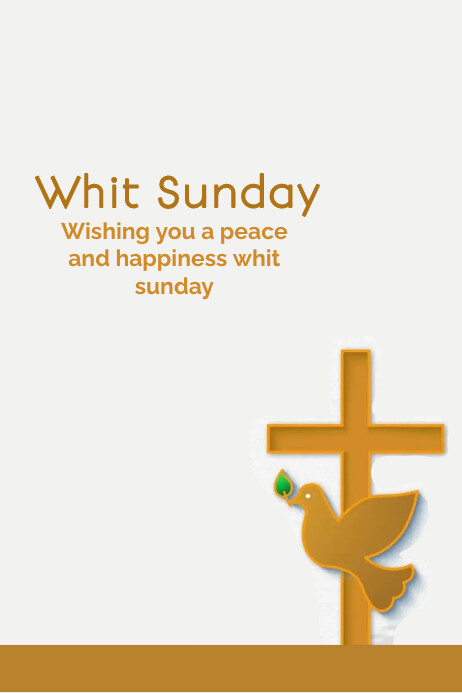 Whitw Sunday whit sunday Template | PosterMyWall