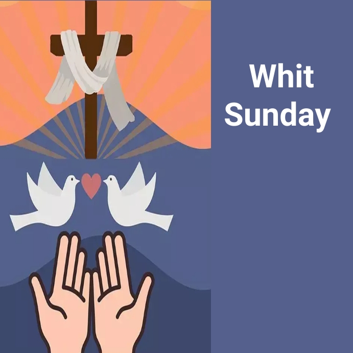 Whitw Sunday whit sunday Templat | PosterMyWall