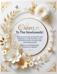 White Wedding Congratulations Iflaya Template