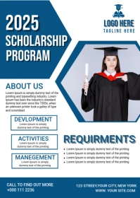 White  2025 Scholarship Programme Poster A6 template