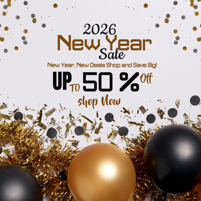 Plantilla de White 2026 New Year Sale Template Instagram Post ...