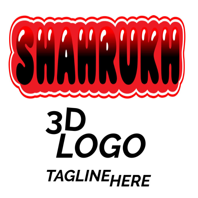 White 3d 3d Instagram Post template