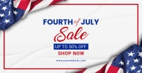 White 3d 4th Of July Sale  Facebook Event Cover Ikhava Yomcimbi WeFacebook template