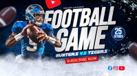 White 3d American Football Youtube Thumbnail Youtube Thumbnail template