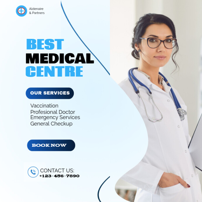 White 3d Best Medical Job Hiring Now Avliable Here Att2025 Instagram Post template