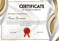 Geometric Certificate Of Achievement A4 Template | PosterMyWall