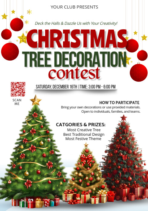 White 3d Christmas Tree Sale A1 template
