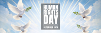 White 3d Human Rights Day Tajuk Twitter Twitter-header template