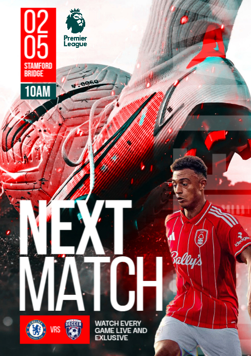 White 3d Maximalist 3d Soccer Match Game Day Match Design A4 template