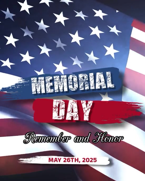 Plantilla de White 3d Memorial Day Instagram Portrait | PosterMyWall