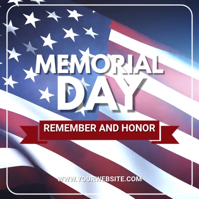Copy of White 3d Memorial Day Pos Instagram | PosterMyWall