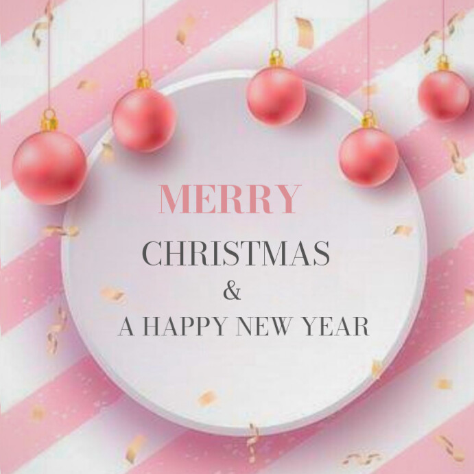 Copy of White 3d Merry Christmas And Happy New Year Instagram Post ...