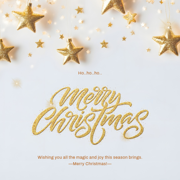 Copy of White 3d Merry Christmas Instagram Post | PosterMyWall