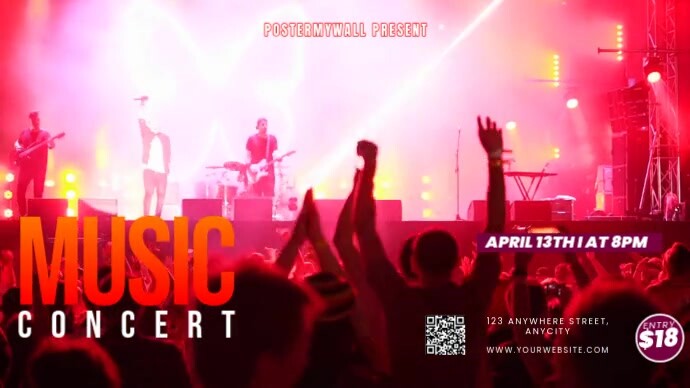 White 3d Music Concert Pos Twitter Iphosti le-Twitter template