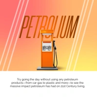 White 3d National Petrolium Day Instagram Pos template