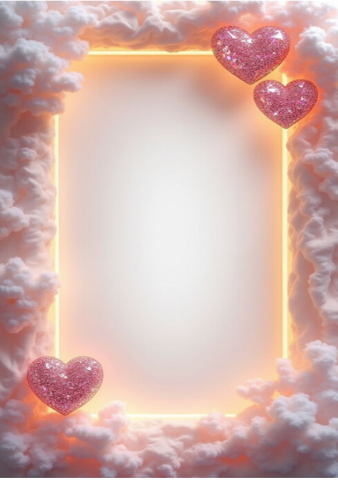 White 3d Story Background  A3 template