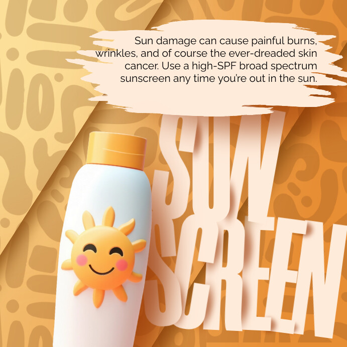 White 3d Sunscreen Day Instagram Post Template | PosterMyWall