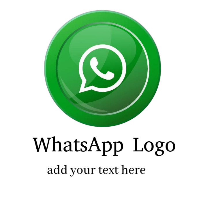 White 3d Whatsapp Logo Logos Template | PosterMyWall