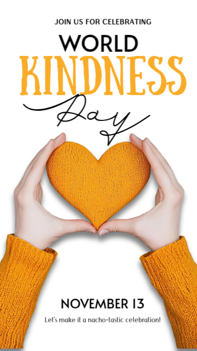 Copy of White 3d Wolrd Kindness Day Instagram Story, giving tuesday ...