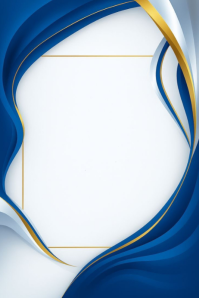 White Abstract Abstract Blue and Gold Design Poster. Corporate Royal Blue and Gold Abstract Wave Bor โปสเตอร์ template
