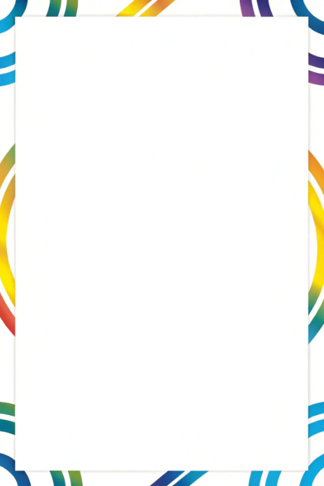 White Abstract Abstract Frame Poster Template | PosterMyWall