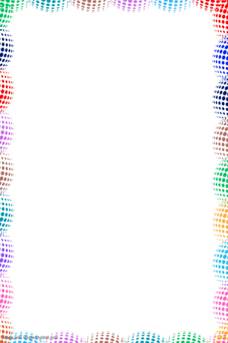 White Abstract Colorful Border Frame Design Poster template
