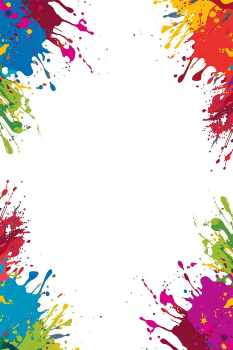 Colorful Splatter Art Posters Template | PosterMyWall