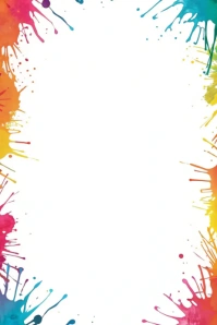White Abstract Creative Splash Frame Poster โปสเตอร์ template