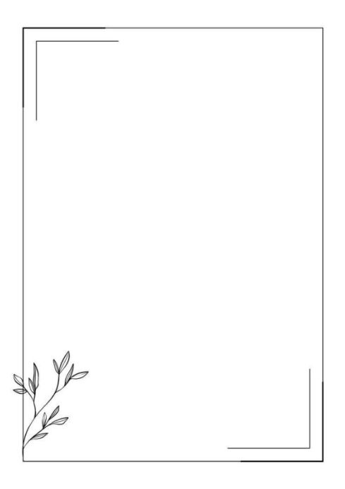 Plantilla de White Abstract Line Border Frame Template A4 | PosterMyWall