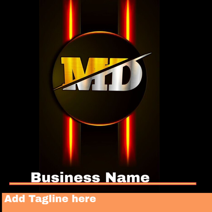 Copy of White Abstract Md Company Logo Design Instagram Post | PosterMyWall