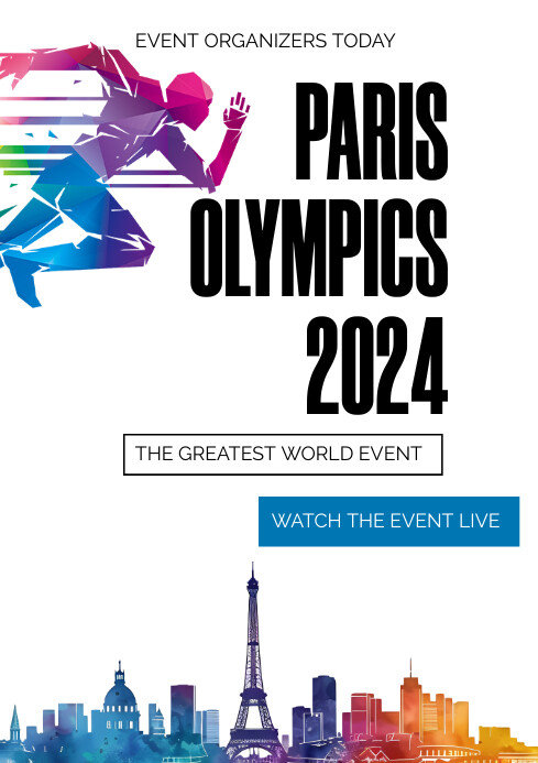 White Abstract Olympic A3 template