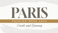 White Abstract Paris Fashion Week 2024 Blog H template