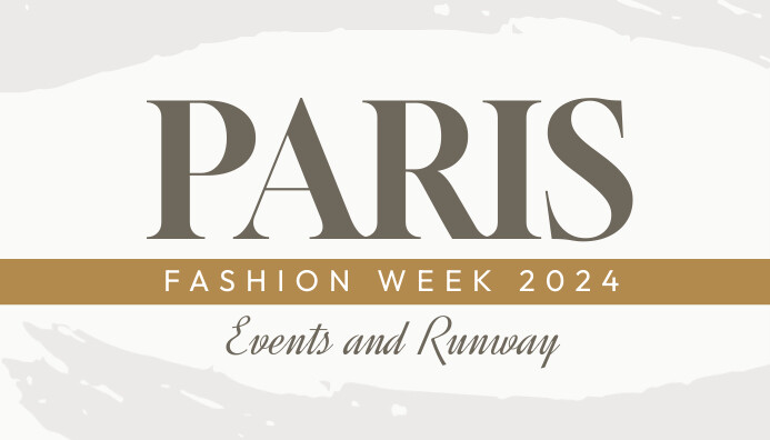 Abstract Paris Fashion Week 2024 Blog Header Design