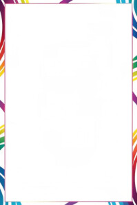 White Abstract Vibrant Loop Corners Frame Poster template