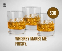 White Abstract Whiskey New Product  Medium Rectangle template