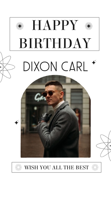 White Aesthetic Birthday Wishes Insta Story template