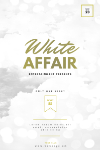 White Affair Party Flyer Template Postermywall