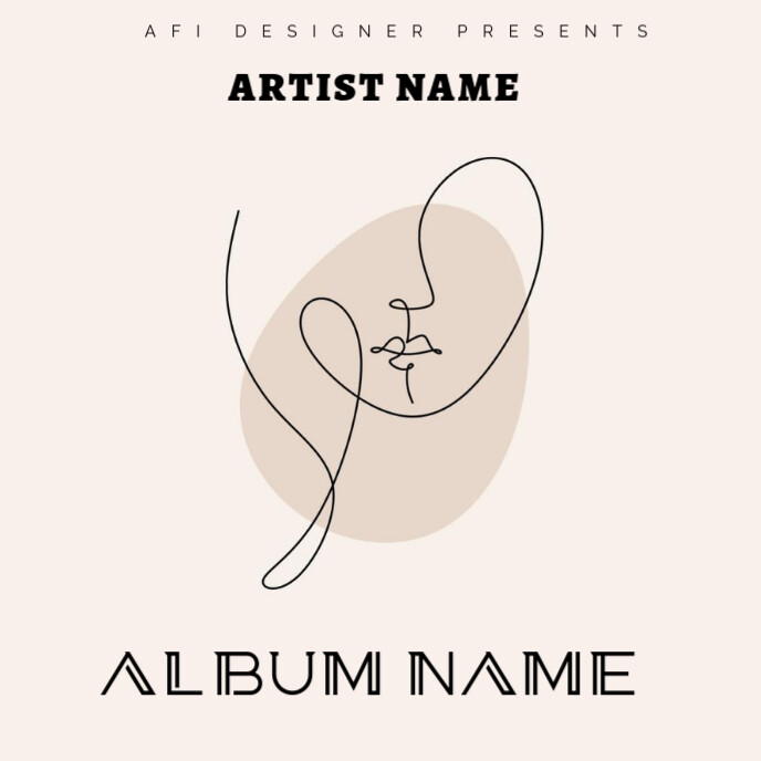White Album Cover Album Cover Template | PosterMyWall