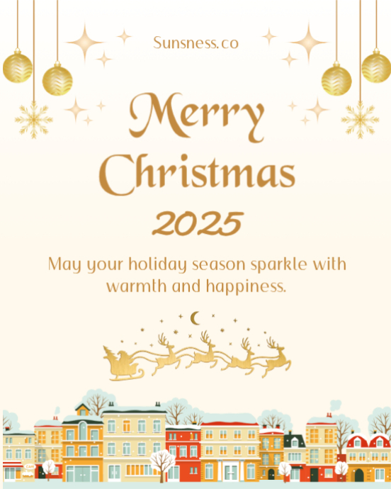 Plantilla de White and Beige Joyful Merry Christmas 2025 Instagram ...