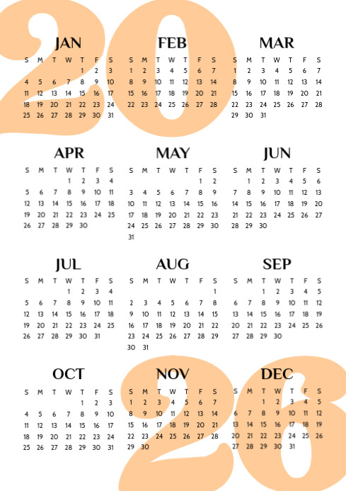 White And Beige Minimalist 2025 Calendar A4 Template | PosterMyWall
