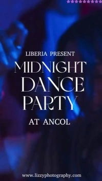 White and Blue Dance Choreography Video Digitalanzeige (9:16) template