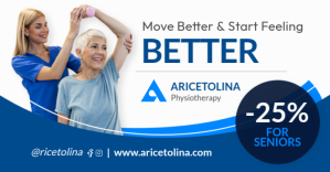 White and blue modern professional physiotherapy facebook ad Facebook-annonce template
