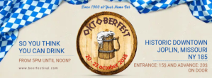 White and Blue Oktoberfest Facebook Cover Template