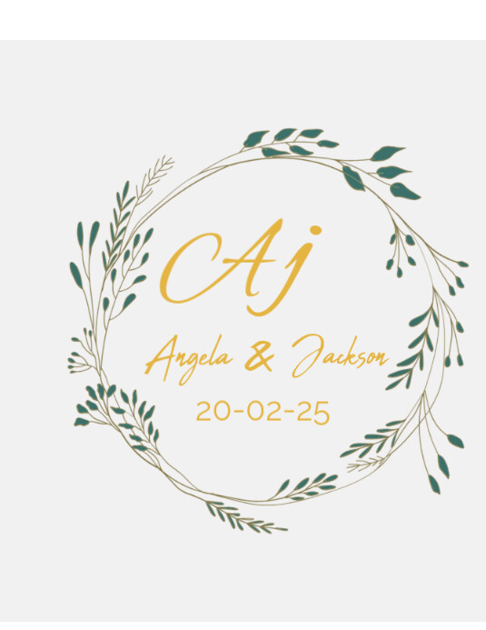 White and floral wedding card invitation Template | PosterMyWall