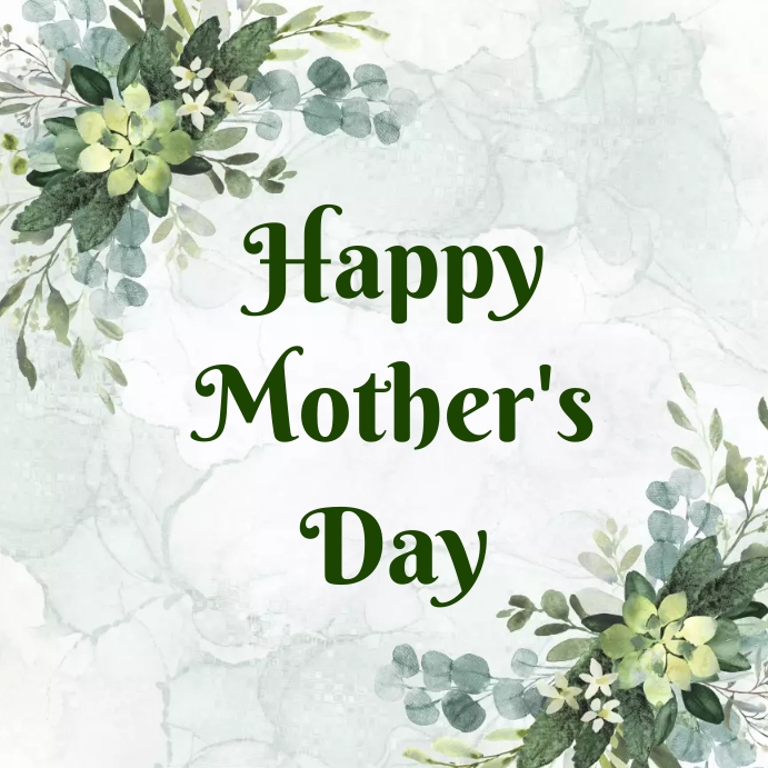 Copy of White and Green MinimalistHappy Mother's Day | PosterMyWall