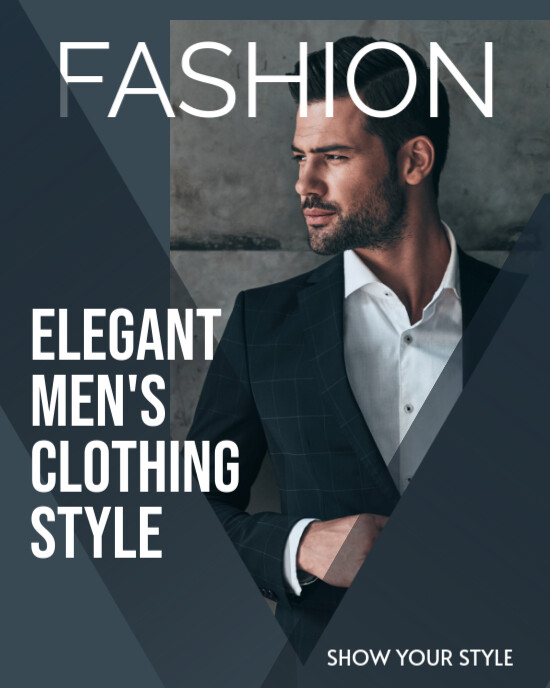 White and Navy Modern Elegant Fashion Instagram Post template