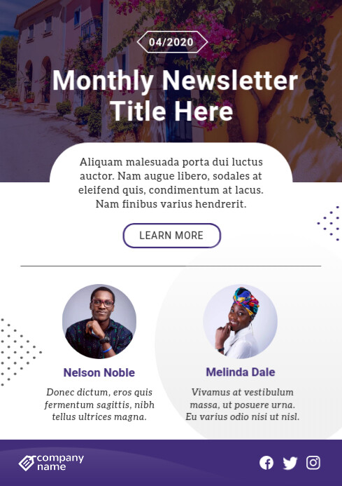 Newsletter Poster Examples Spread the Word with Customizable Newsletters | PosterMyWall