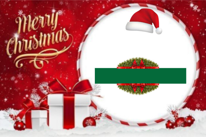 Copy of White and Red Joyful 2024 Merry Christmas Background Poster ...