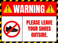 White and Red Shoes Remove Outside Yard Sign template