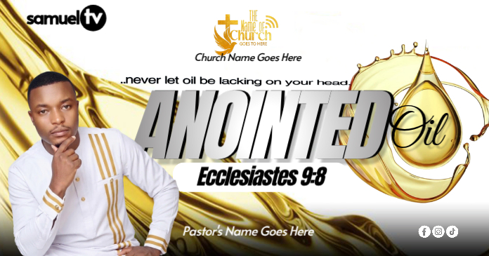 White Anointing Church Sticker Facebook Shared Image Template ...